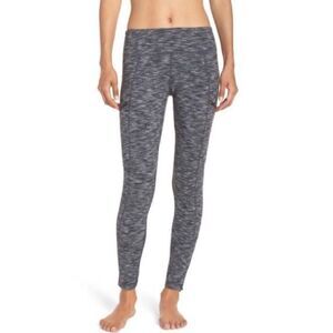 Zella Heathered Blue Zipped Pockets Ankle Leggings